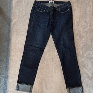 PAIGE Dark Indigo Ankle Jeans